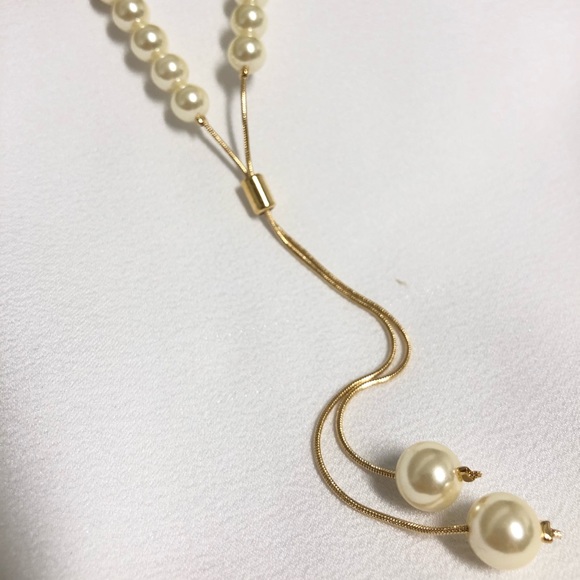 18k Filled Gold Pearl Necklace - Picture 3 of 6